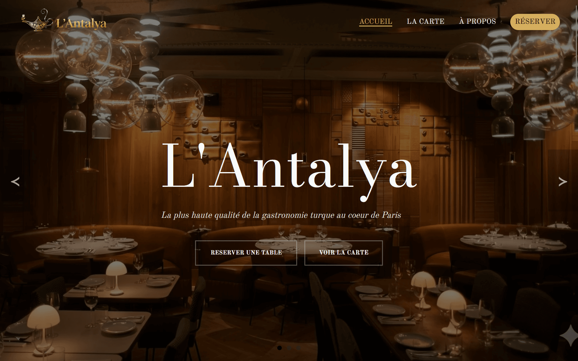 Page d'accueil site l'Antalya (bureau)